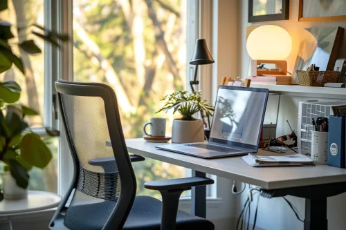 Optimiser l’éclairage du bureau contribue à préserver la santé visuelle et le confort au travail.