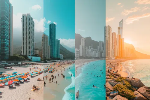 Ce visuel met en avant un comparatif détaillé des destinations vacances avec avantages et inconvénients.