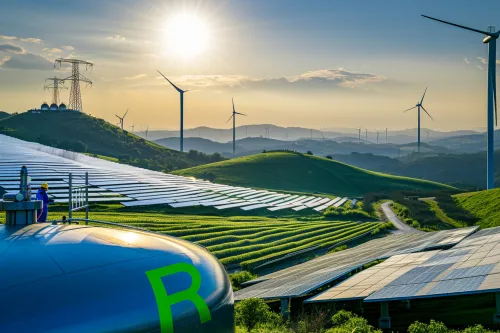 Production et stockage d’hydrogène vert, solutions innovantes pour soutenir la transition énergétique durable.