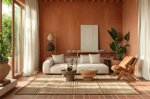 Découvrez comment la couleur terracotta crée une ambiance chaleureuse et authentique dans votre intérieur.