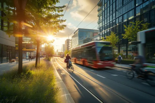 Amélioration de la mobilité urbaine moderne par l’intelligence artificielle pour des villes plus intelligentes.