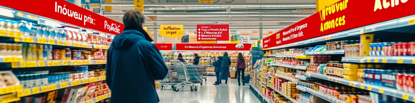 Annonce gouvernementale des cinq mesures économiques pour contrer la hausse des prix et protéger les ménages