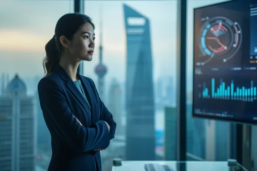 Schéma représentant l'économie chinoise avec flux intérieurs et internationaux interconnectés