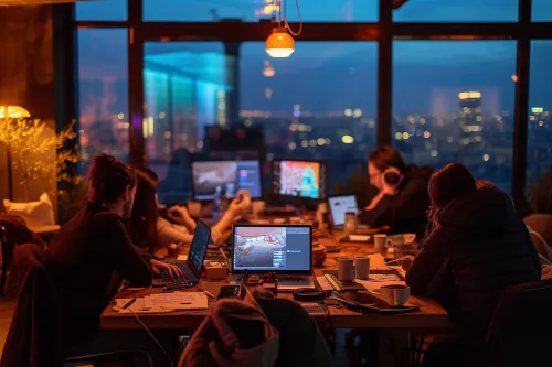 Équipe de scénaristes français créant une série innovante aux formats narratifs audacieux