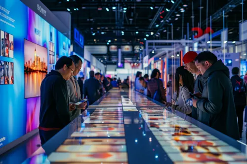 Smartphone capturant un paysage urbain avec optimisation IA en temps réel